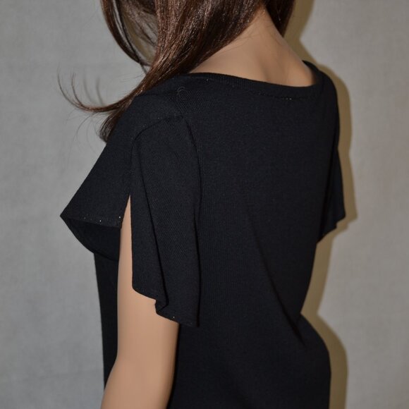 ST. JOHN EVENING/COLLECTION  BY MARIE GRAY BLACK SPANISH-STYLE SKIRT SET SIZE 8 - Picture 2 of 8